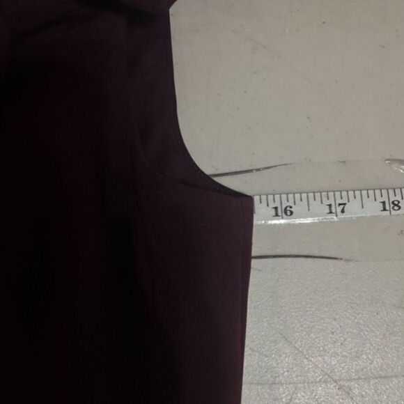 Eliza J Cocktail Sheath Dress Purple Plum Size 4‎ Asymmetrical Bow Elegant - Picture 5 of 11